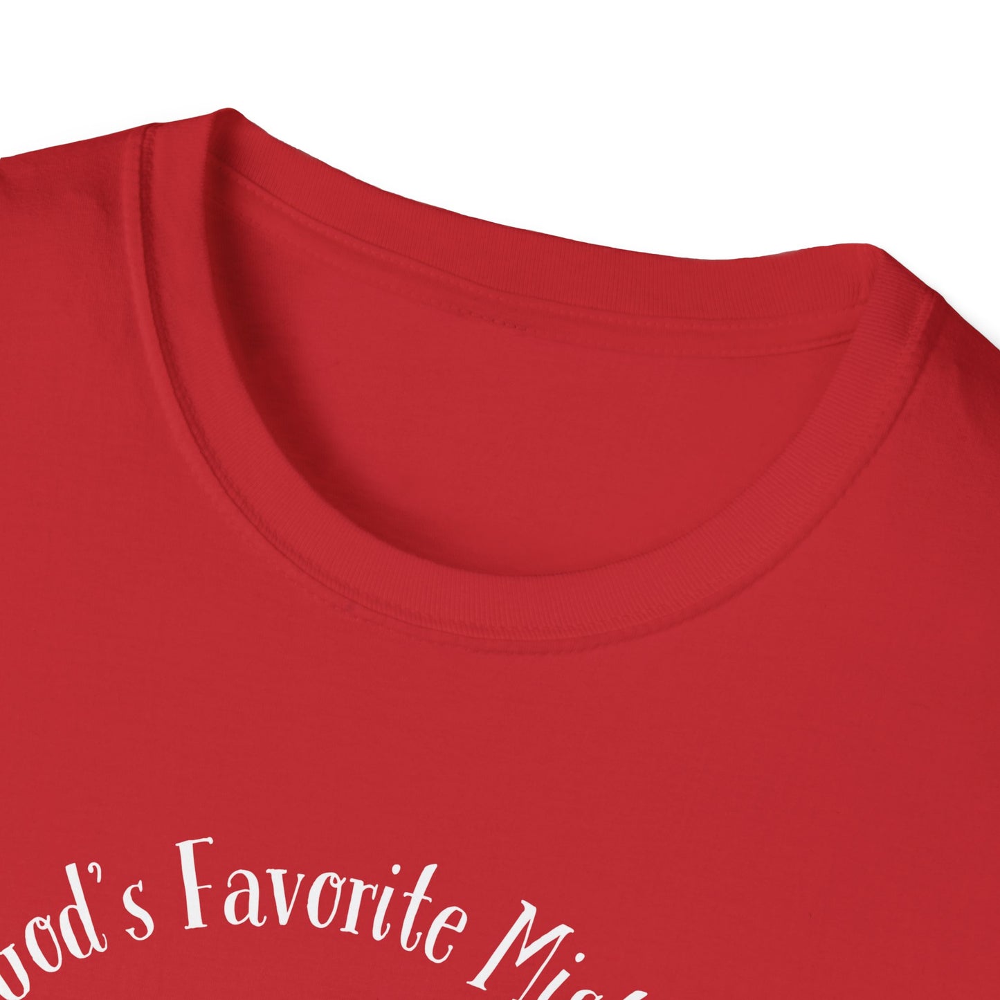 God's Favorite Mistake Unisex Softstyle T-Shirt, Father's Day Gift, Funny Dad Shirt, Casual Tee, Gift for Dads