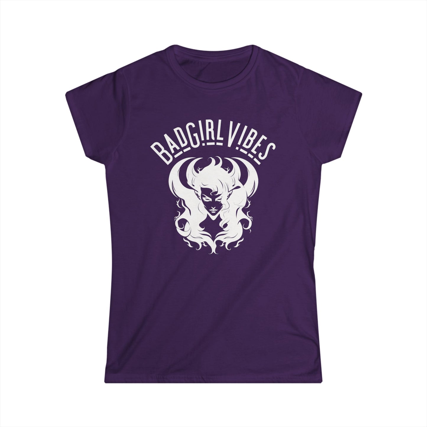 Bad Girl Vibes Women's Softstyle Tee, Trendy Graphic Tee, Casual Wear, Gift for Her, Birthday Gift, Fashion Statement Tee