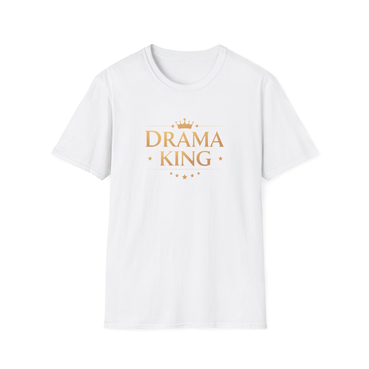 Drama King Unisex T-Shirt, Fun Gift for Theatrical Lovers, Perfect for Parties, Birthdays, Casual Wear