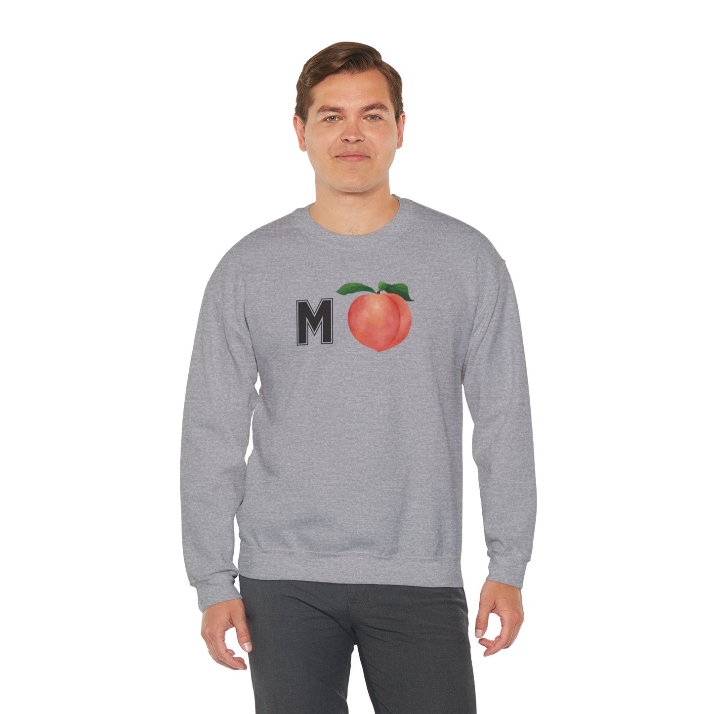 Impeach Unisex Crewneck Sweatshirt, Cozy Graphic Sweatshirt, Comfortable Layer, Gift for Peach Lovers, Casual Fall Apparel