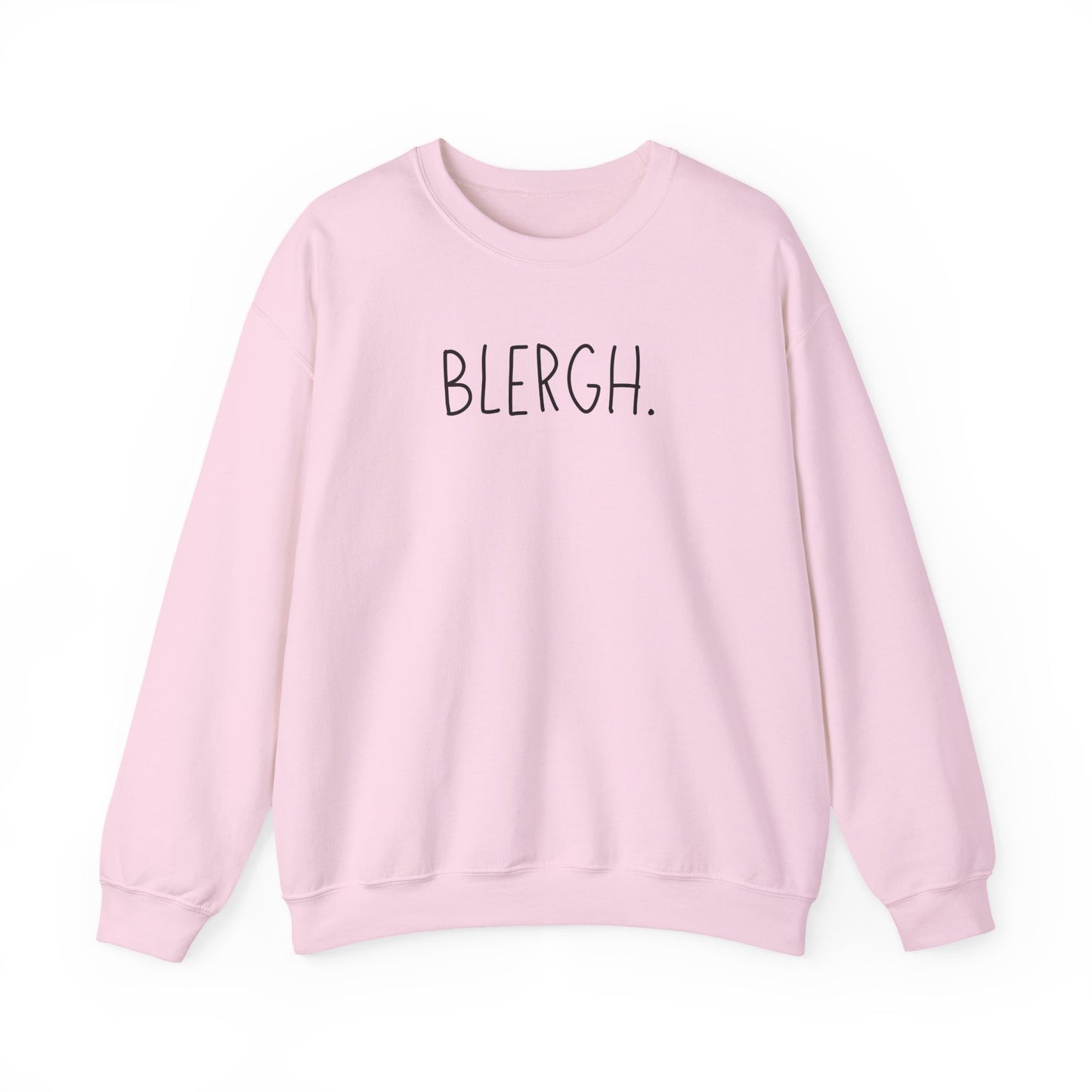 Blergh. Unisex Heavy Blend™ Crewneck Sweatshirt, Cozy Pullover, Gift for Her/Him, Relaxation Wear, Comfy Loungewear