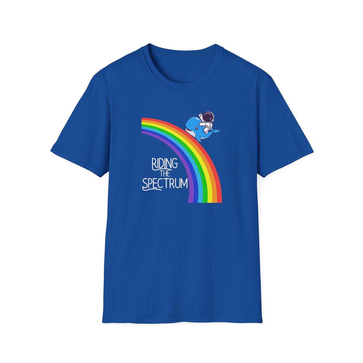 Riding the Spectrum T-Shirt - Joyful Unisex Tee for Celebrations, Gift for Friends, LGBTQ+ Pride, Positive Vibes, Casual Wear