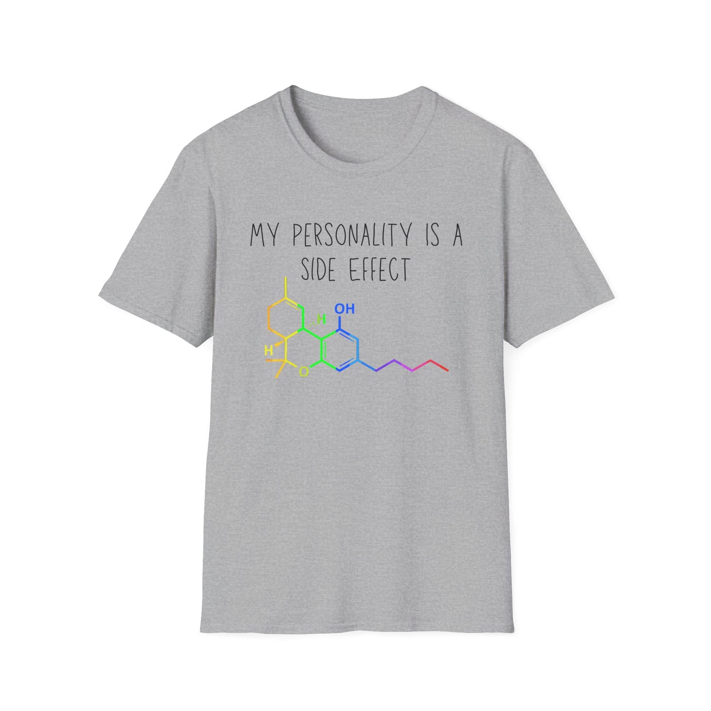 My Personality is a Side Effect T-Shirt, THC, Funny Science Gift, Unisex Tee, Quirky Humor Shirt, Chemistry Lover Apparel