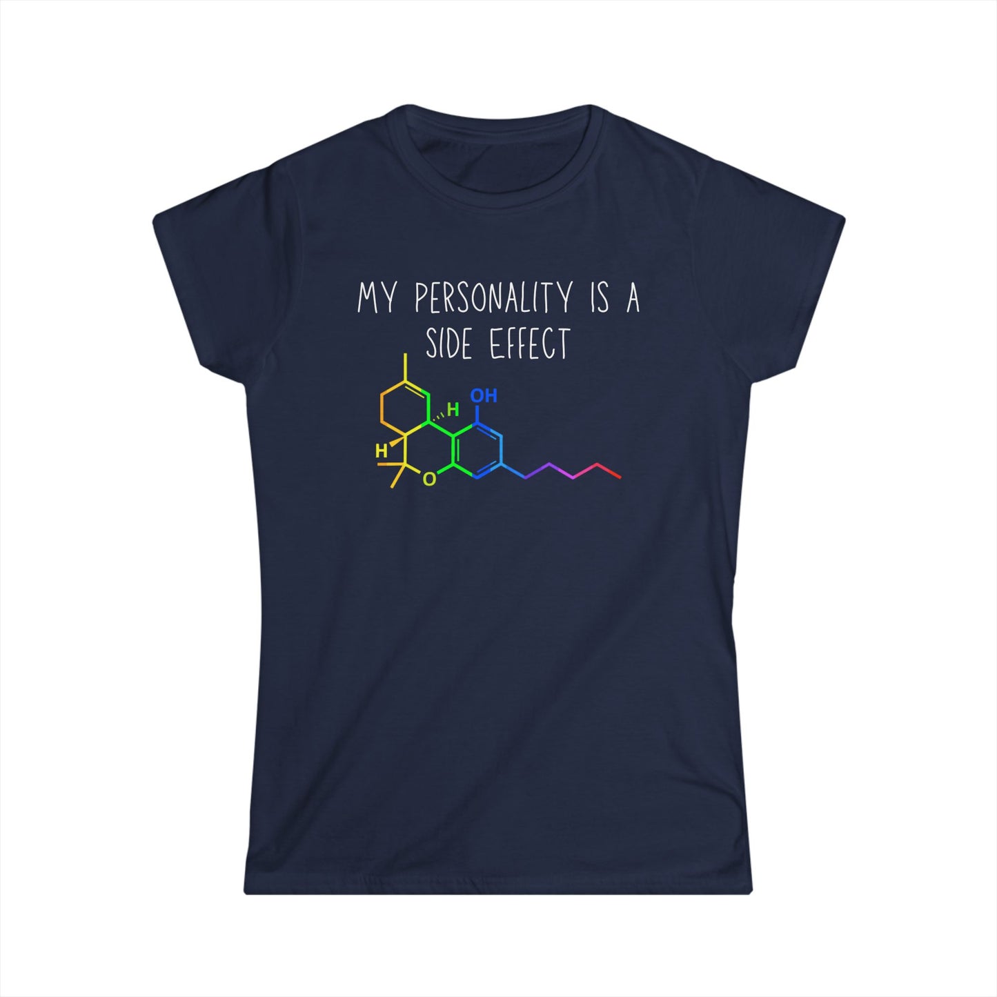 My Personality is a Side Effect THC Women's T-Shirt, Funny Science Gift, Unisex Tee, Quirky Humor Shirt, Chemistry Lover Apparel, Marijuana
