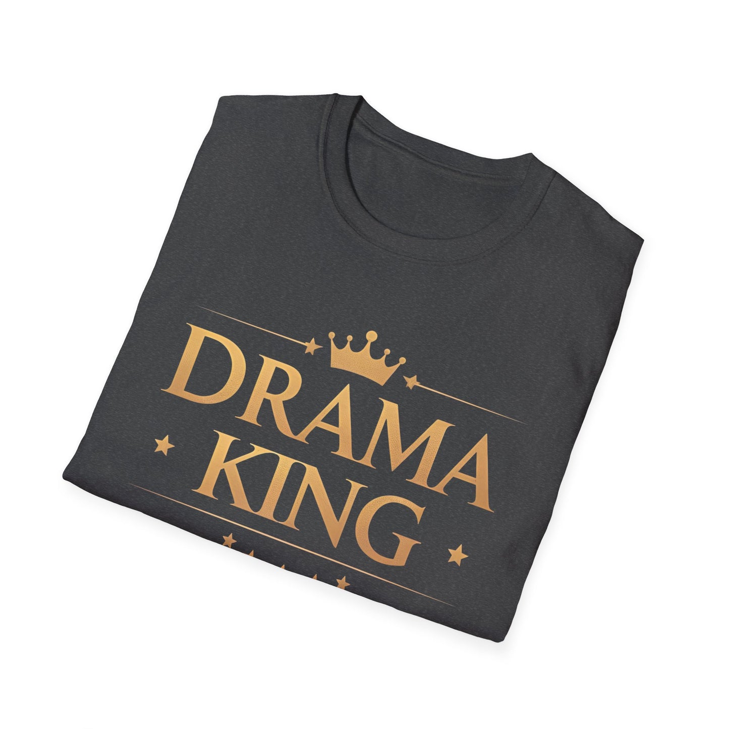 Drama King Unisex T-Shirt, Fun Gift for Theatrical Lovers, Perfect for Parties, Birthdays, Casual Wear