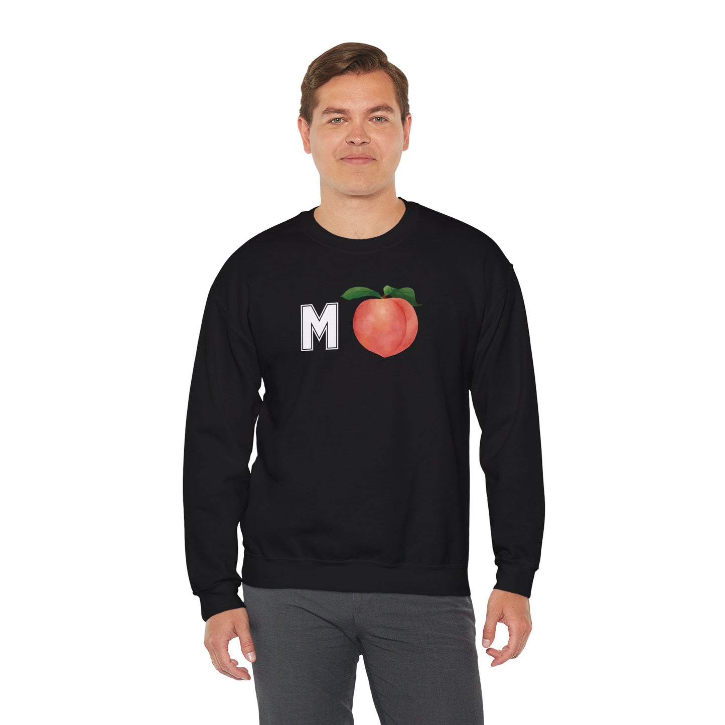 Impeach Unisex Crewneck Sweatshirt, Cozy Graphic Sweatshirt, Comfortable Layer, Gift for Peach Lovers, Casual Fall Apparel