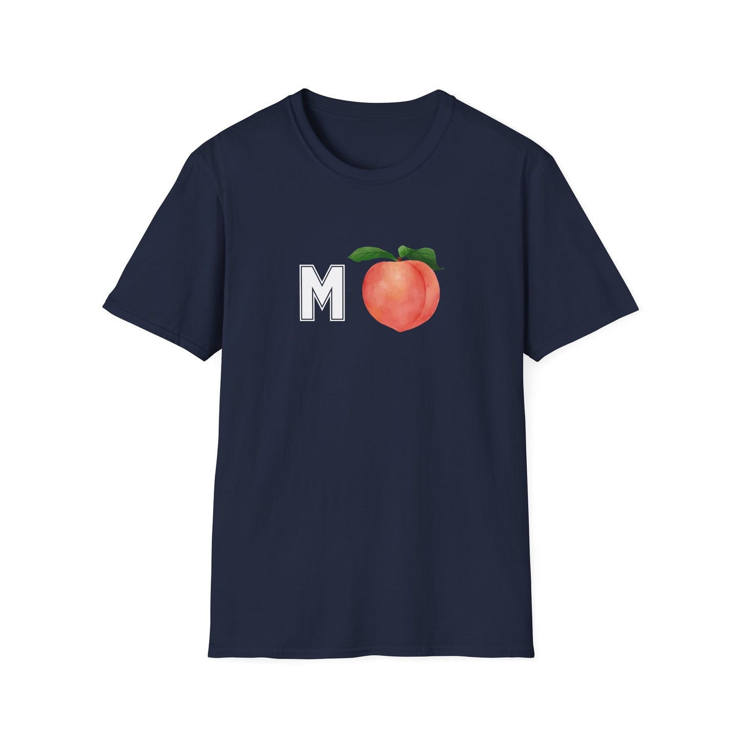MPeach Monogram Unisex Softstyle T-Shirt, Cute Casual Tee, Gift for Friends, Summer Fashion, Fun Statement Shirt