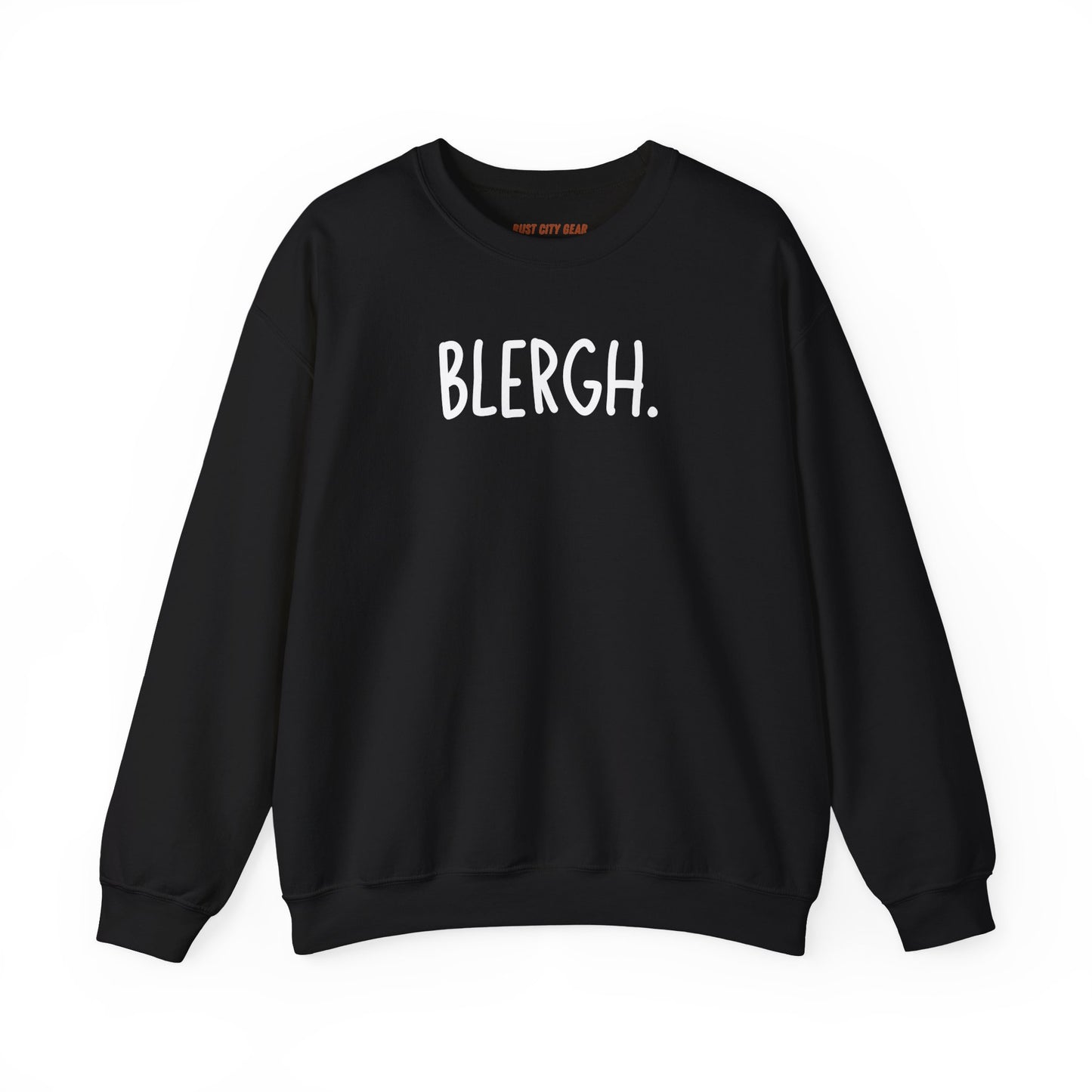 Blergh. Unisex Heavy Blend™ Crewneck Sweatshirt, Cozy Pullover, Gift for Her/Him, Relaxation Wear, Comfy Loungewear
