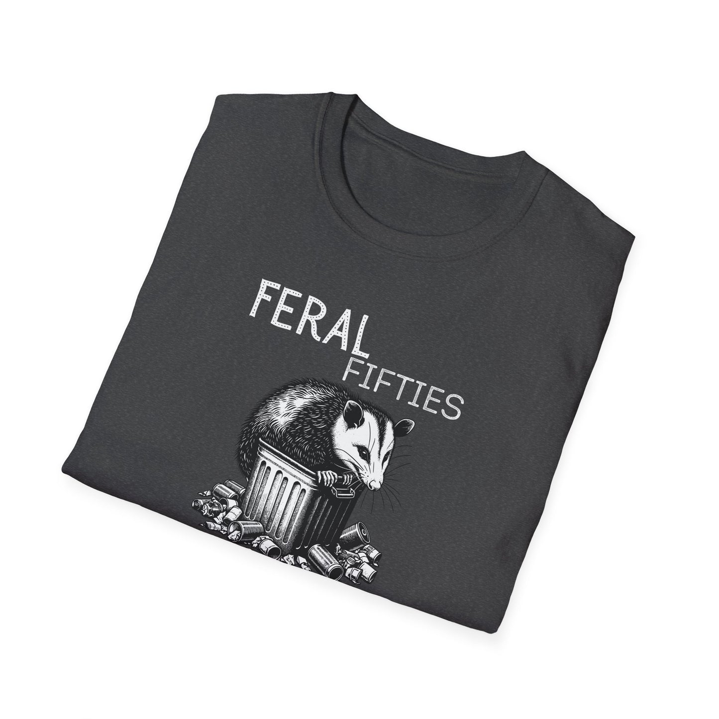 Feral Fifties T-Shirt, Unisex Softstyle Tee for Nature Lovers, Animal-themed Gift, Eco-Friendly Fashion, Casual Wear