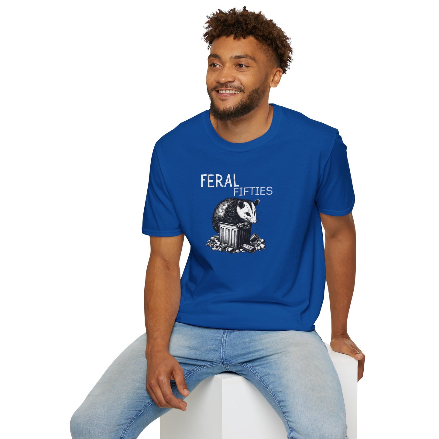 Feral Fifties T-Shirt, Unisex Softstyle Tee for Nature Lovers, Animal-themed Gift, Eco-Friendly Fashion, Casual Wear