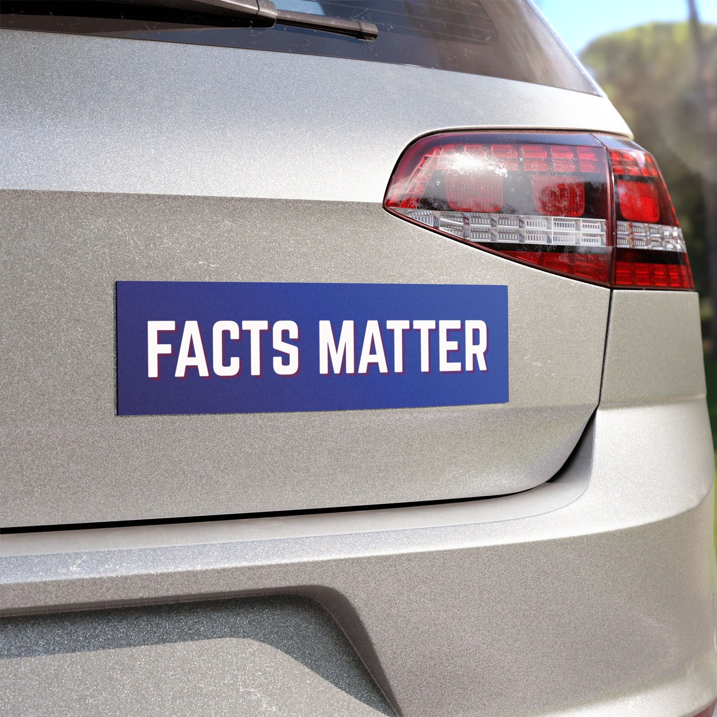 Facts Matter Car Magnet, Vehicle Decal, Newsworthy Gift, Political Statement, Final Frontier Accessory