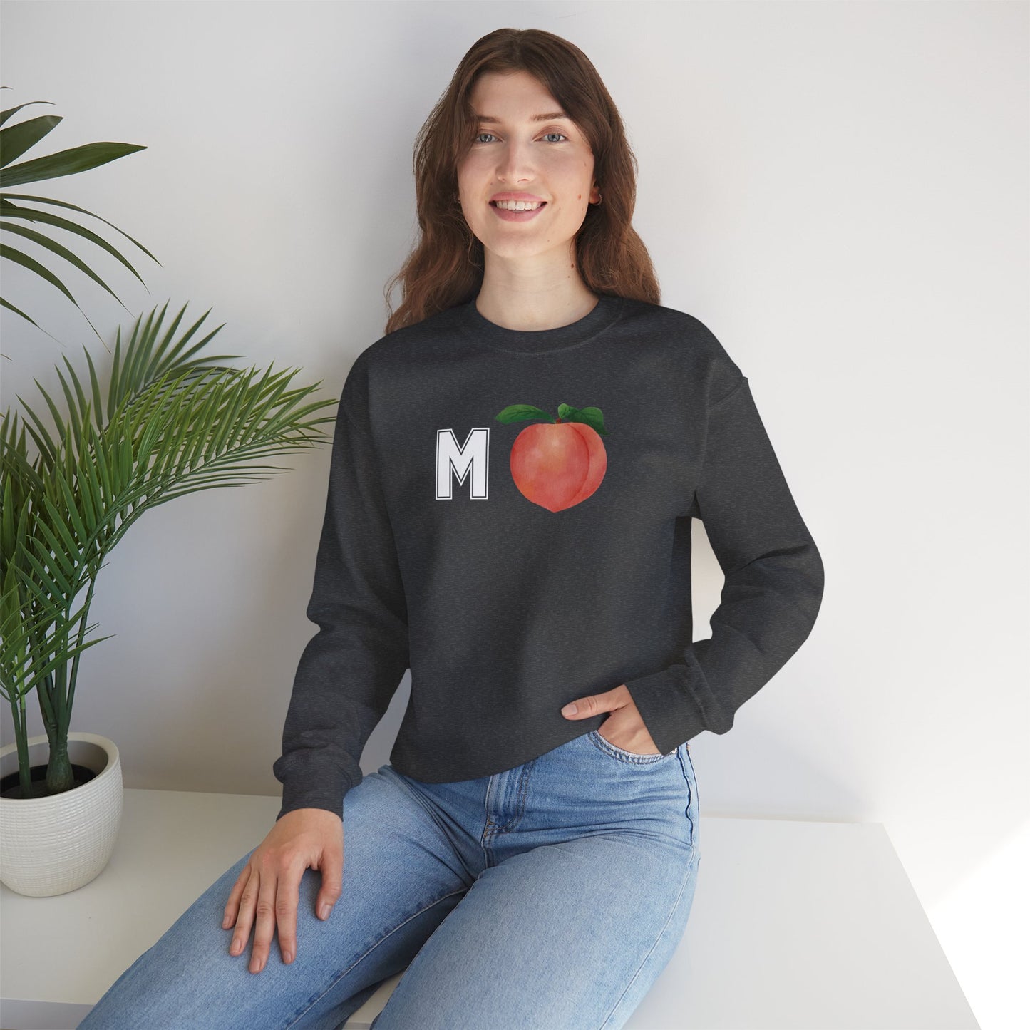 Impeach Unisex Crewneck Sweatshirt, Cozy Graphic Sweatshirt, Comfortable Layer, Gift for Peach Lovers, Casual Fall Apparel