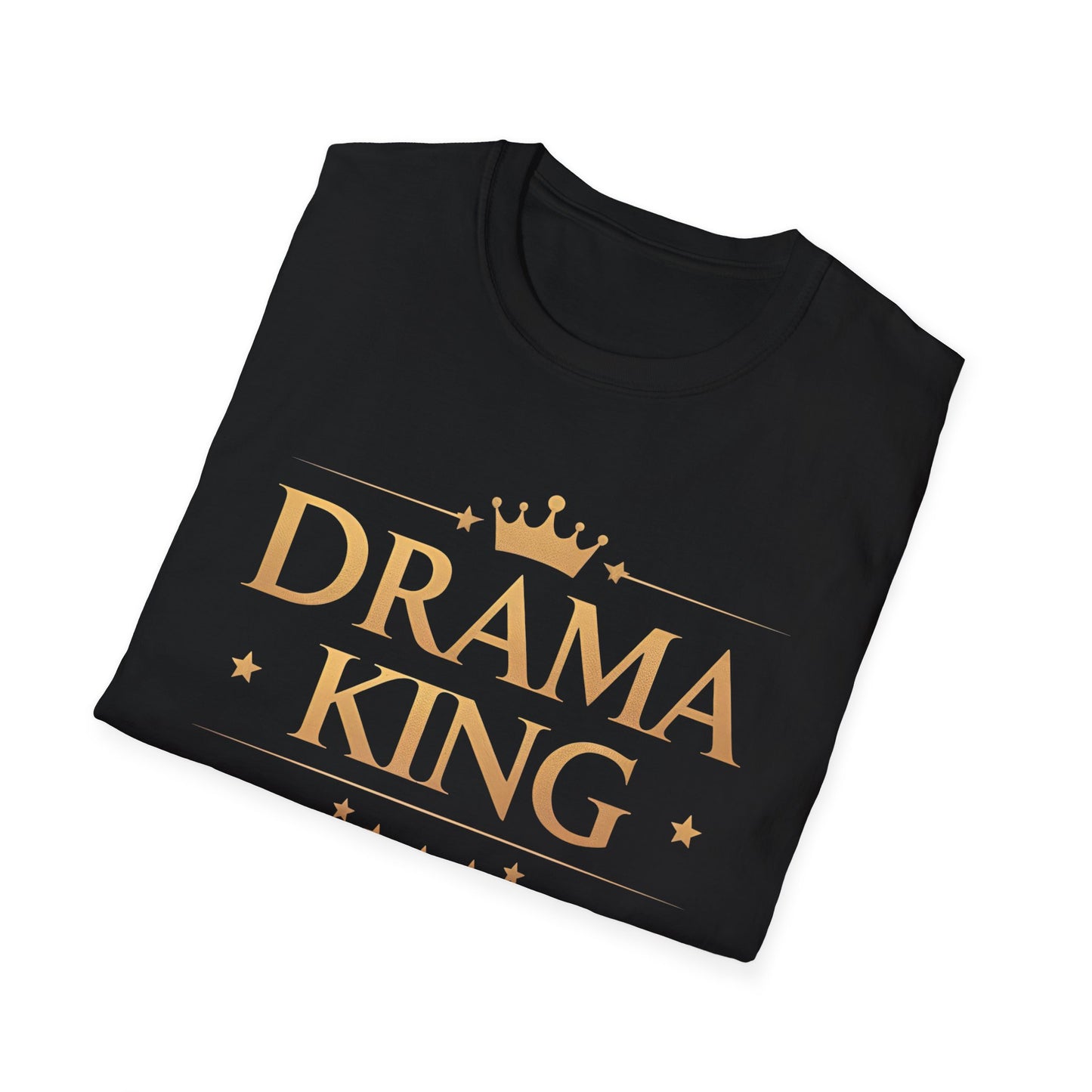 Drama King Unisex T-Shirt, Fun Gift for Theatrical Lovers, Perfect for Parties, Birthdays, Casual Wear