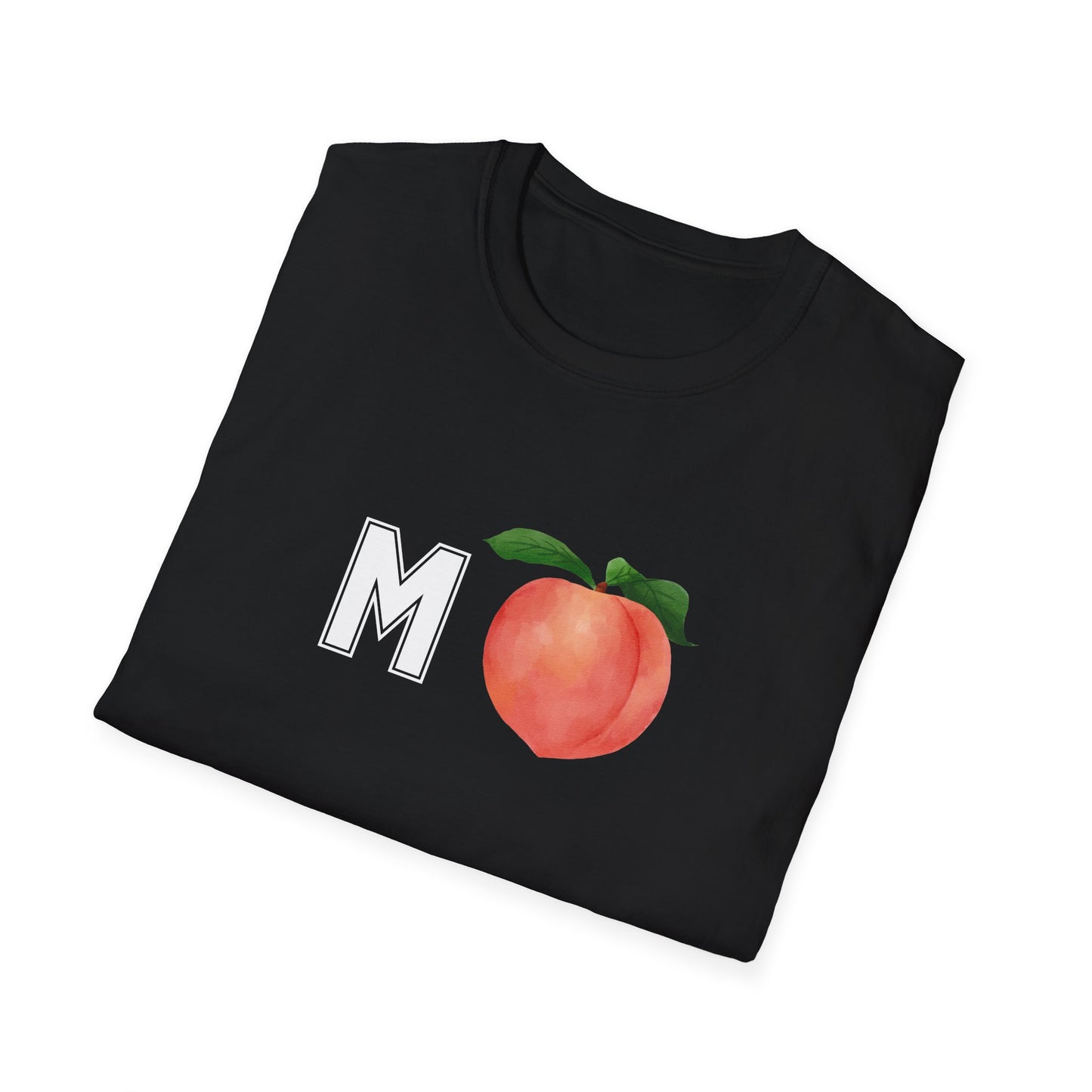 MPeach Monogram Unisex Softstyle T-Shirt, Cute Casual Tee, Gift for Friends, Summer Fashion, Fun Statement Shirt