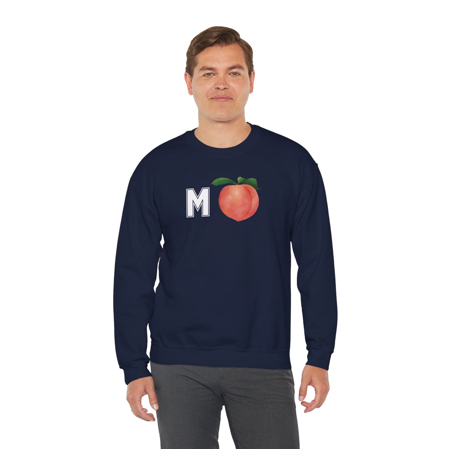 Impeach Unisex Crewneck Sweatshirt, Cozy Graphic Sweatshirt, Comfortable Layer, Gift for Peach Lovers, Casual Fall Apparel