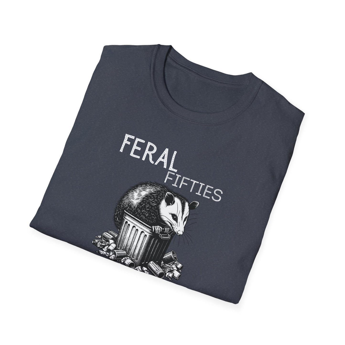Feral Fifties T-Shirt, Unisex Softstyle Tee for Nature Lovers, Animal-themed Gift, Eco-Friendly Fashion, Casual Wear