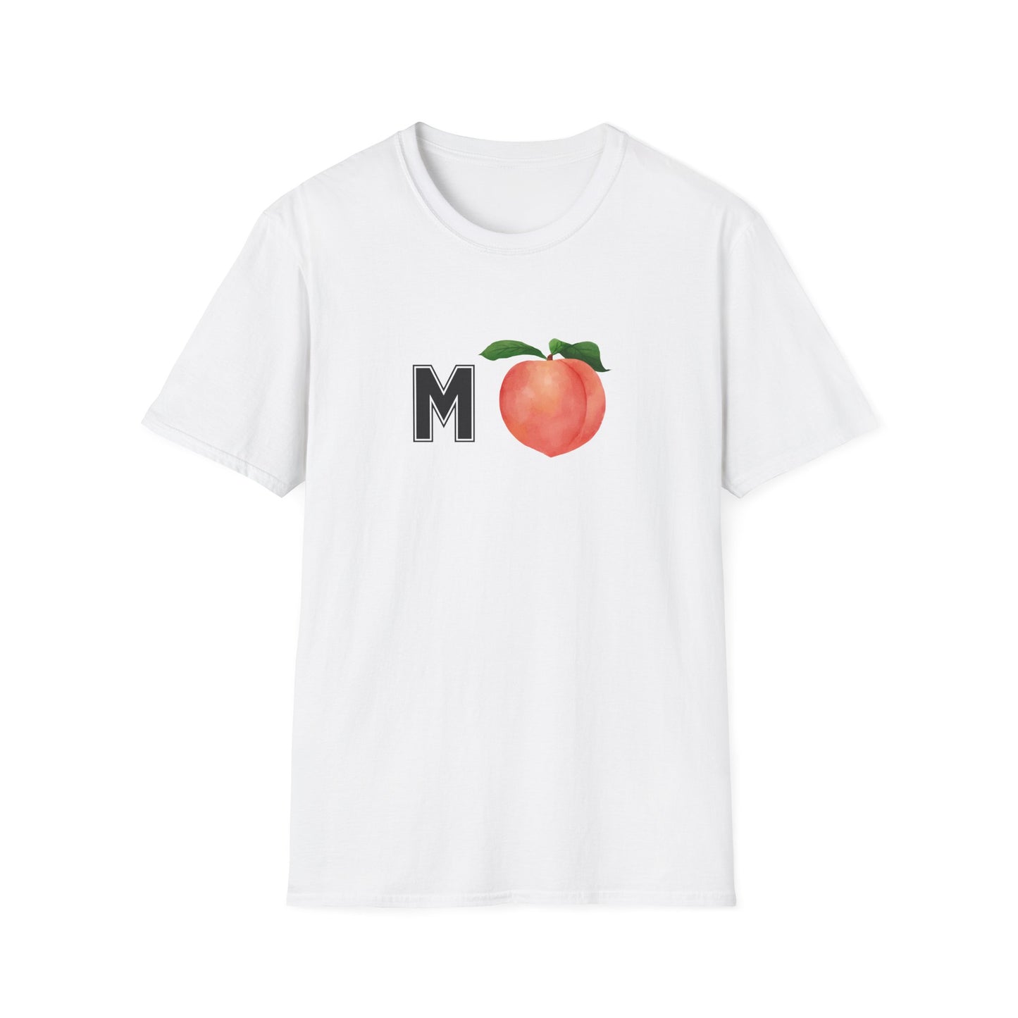 MPeach Monogram Unisex Softstyle T-Shirt, Cute Casual Tee, Gift for Friends, Summer Fashion, Fun Statement Shirt