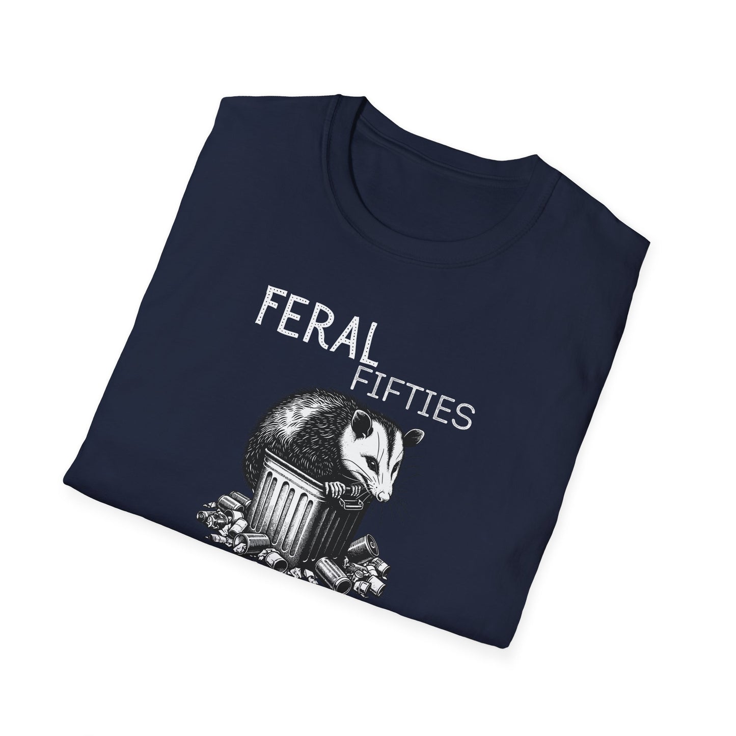Feral Fifties T-Shirt, Unisex Softstyle Tee for Nature Lovers, Animal-themed Gift, Eco-Friendly Fashion, Casual Wear