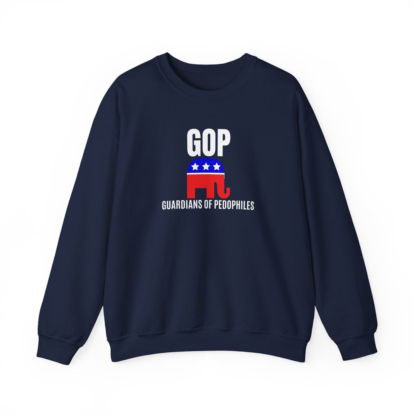 GOP Pedo Crewneck Sweatshirt - Protest Apparel, Funny Sweatshirt, Gift for Activists, Casual Wear, Unisex Clothing