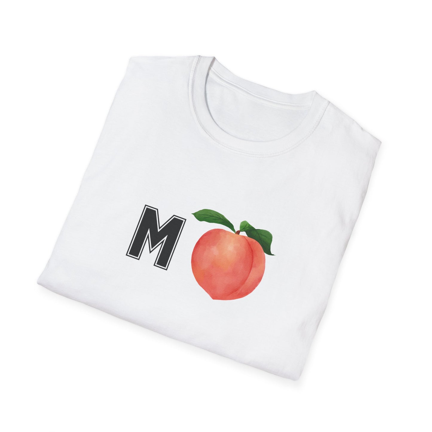 MPeach Monogram Unisex Softstyle T-Shirt, Cute Casual Tee, Gift for Friends, Summer Fashion, Fun Statement Shirt