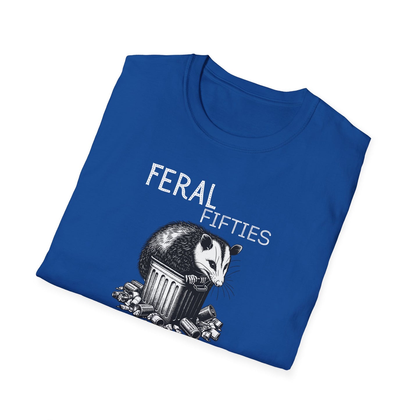 Feral Fifties T-Shirt, Unisex Softstyle Tee for Nature Lovers, Animal-themed Gift, Eco-Friendly Fashion, Casual Wear