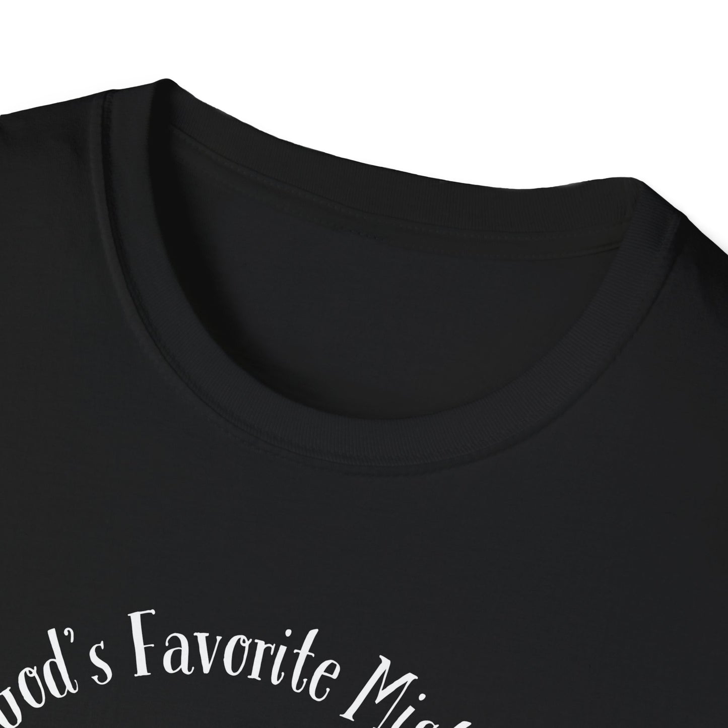 God's Favorite Mistake Unisex Softstyle T-Shirt, Father's Day Gift, Funny Dad Shirt, Casual Tee, Gift for Dads