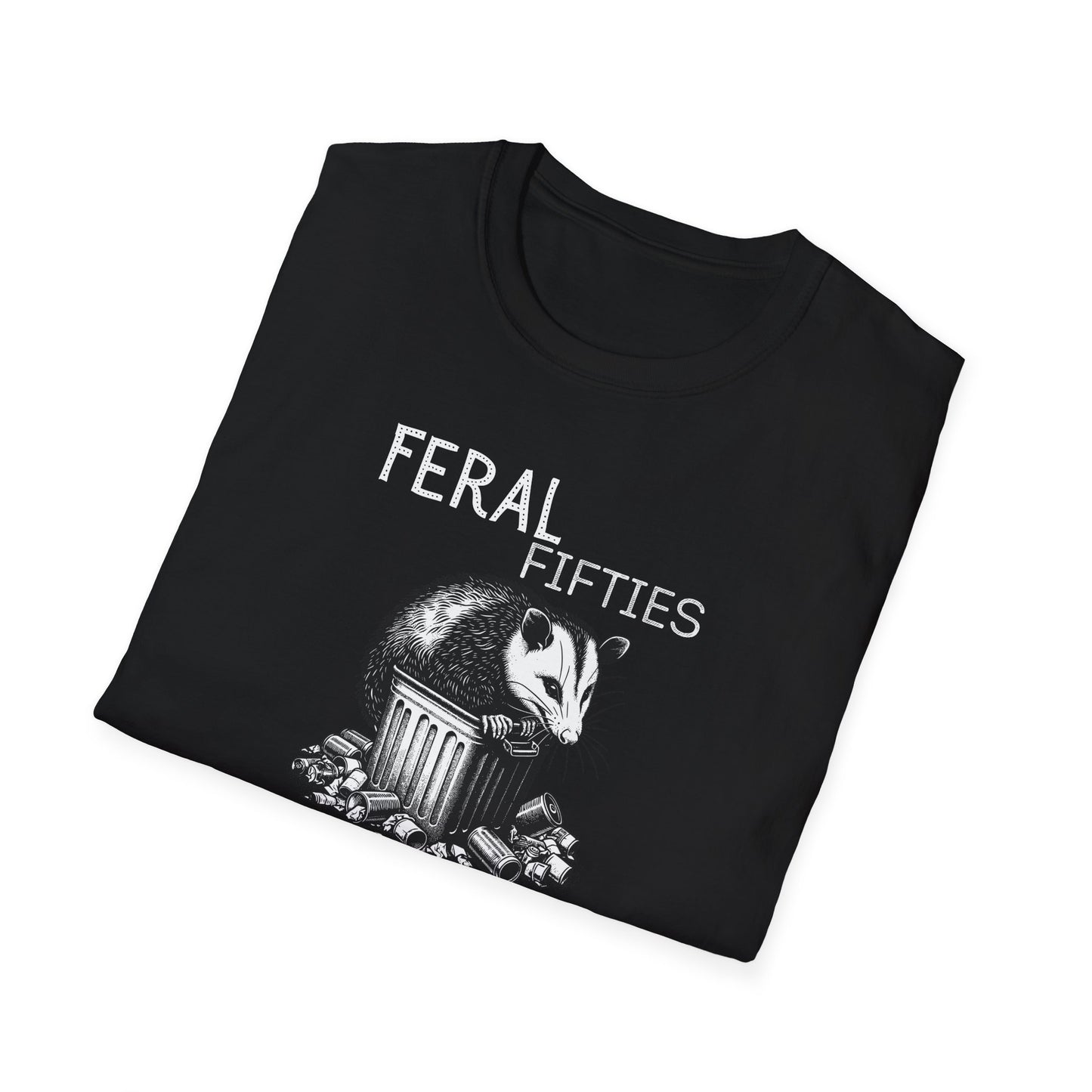 Feral Fifties T-Shirt, Unisex Softstyle Tee for Nature Lovers, Animal-themed Gift, Eco-Friendly Fashion, Casual Wear