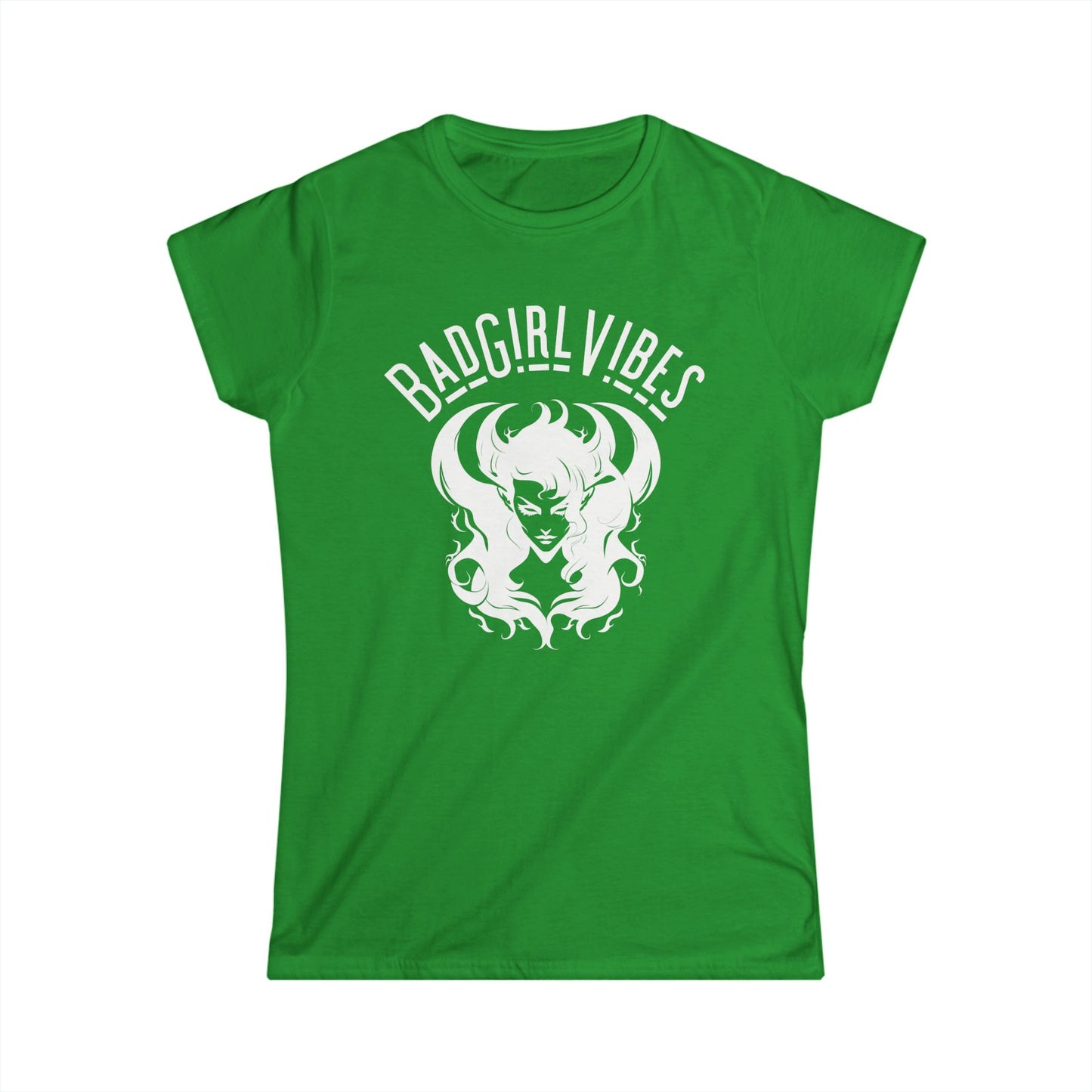 Bad Girl Vibes Women's Softstyle Tee, Trendy Graphic Tee, Casual Wear, Gift for Her, Birthday Gift, Fashion Statement Tee