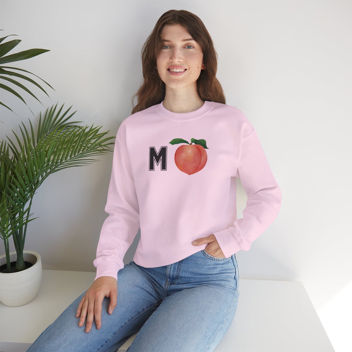 Impeach Unisex Crewneck Sweatshirt, Cozy Graphic Sweatshirt, Comfortable Layer, Gift for Peach Lovers, Casual Fall Apparel