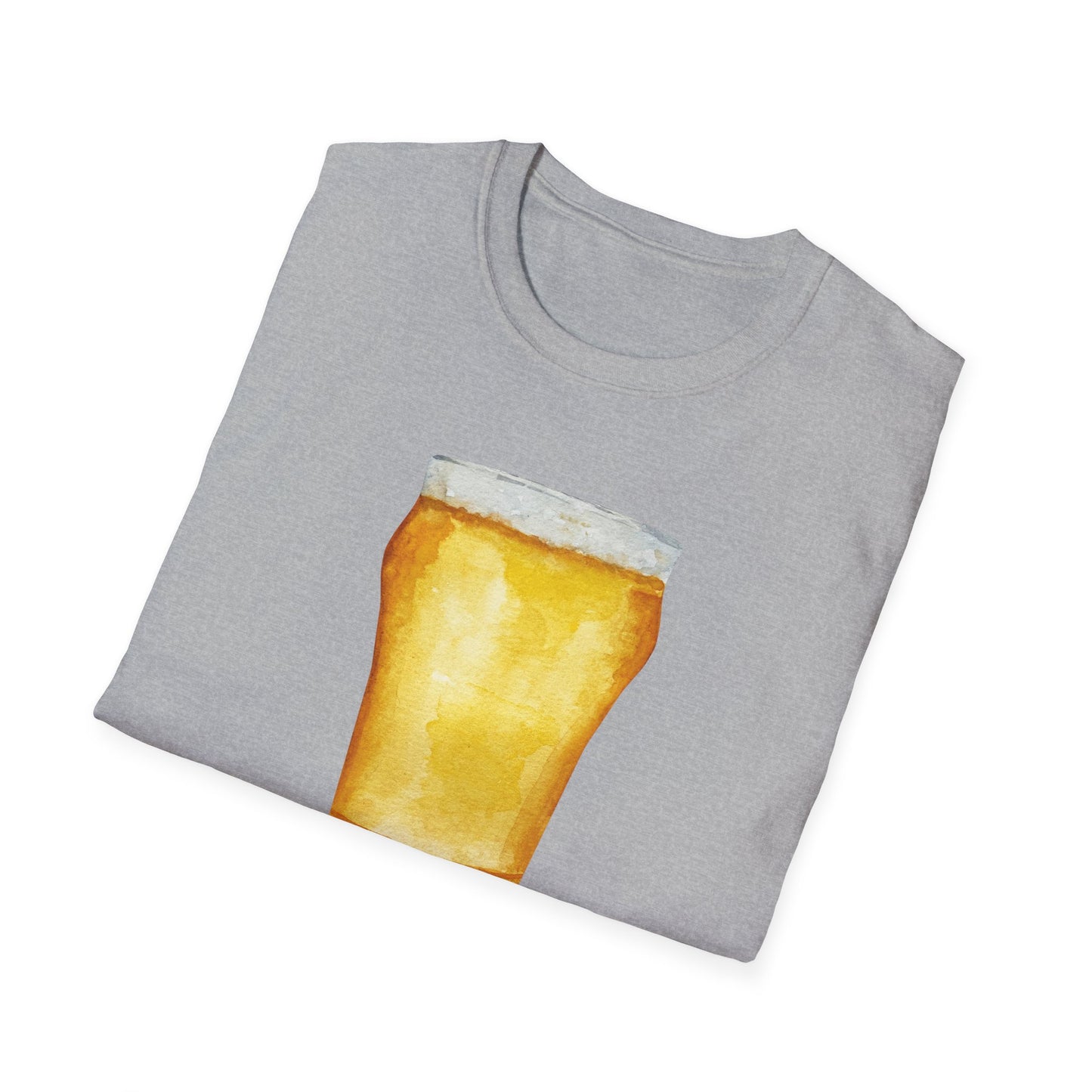 Artistic Beer T-Shirt, Perfect for Beer Lovers and Art Lovers, Gifts for Friends, Casual Style, Summer Parties, Humorous Apparel