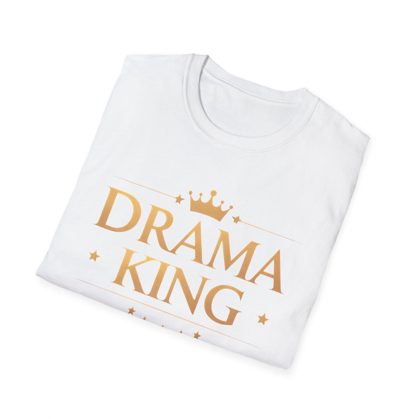 Drama King Unisex T-Shirt, Fun Gift for Theatrical Lovers, Perfect for Parties, Birthdays, Casual Wear