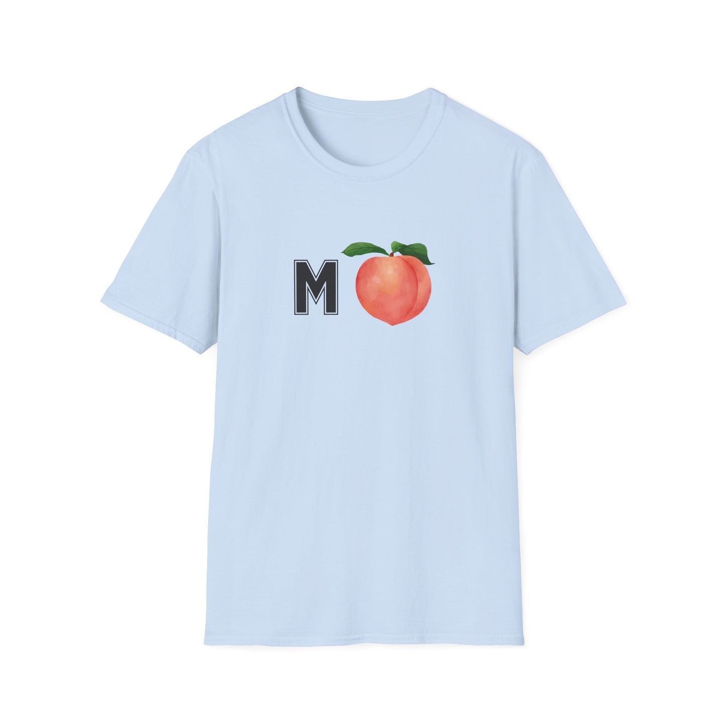 MPeach Monogram Unisex Softstyle T-Shirt, Cute Casual Tee, Gift for Friends, Summer Fashion, Fun Statement Shirt