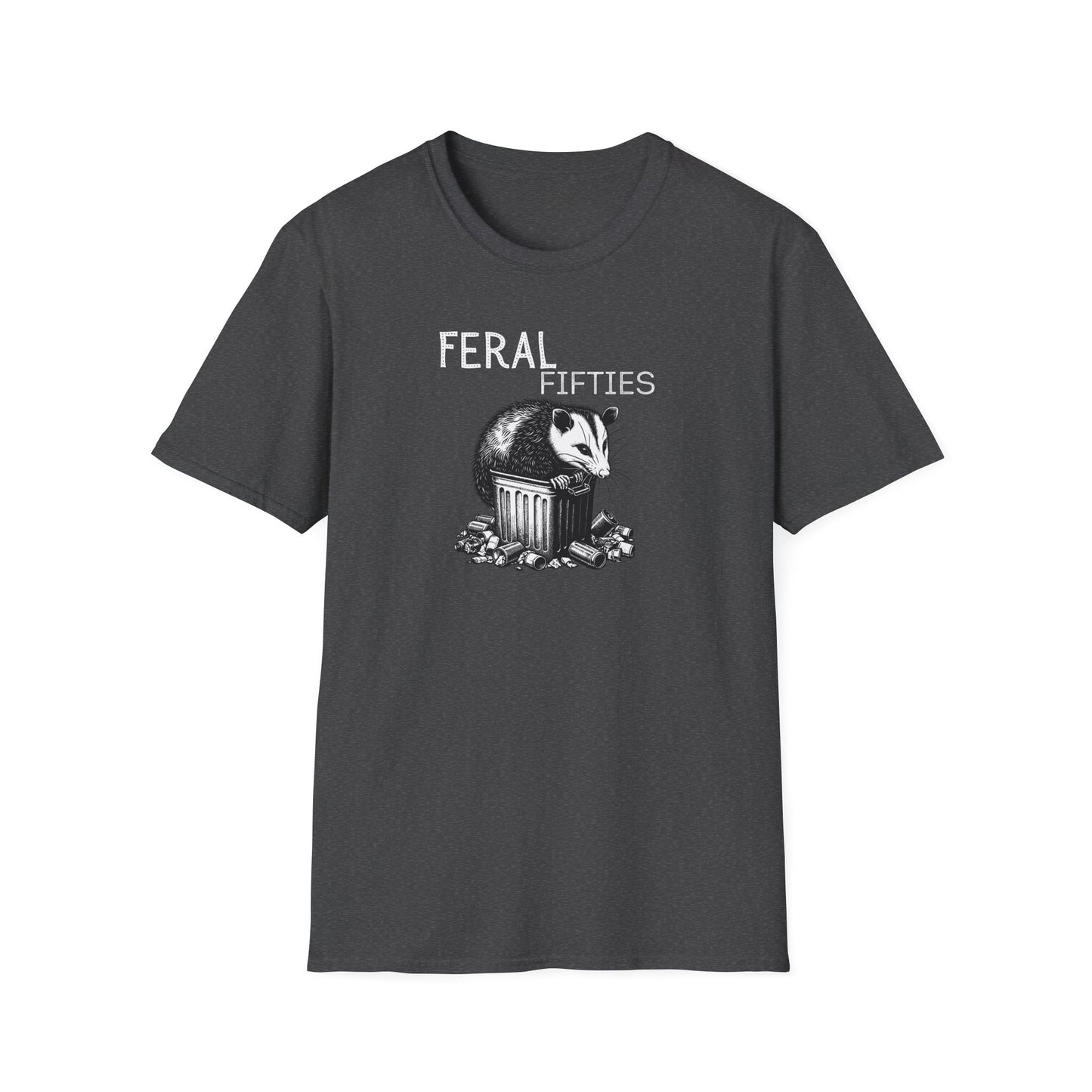 Feral Fifties T-Shirt, Unisex Softstyle Tee for Nature Lovers, Animal-themed Gift, Eco-Friendly Fashion, Casual Wear