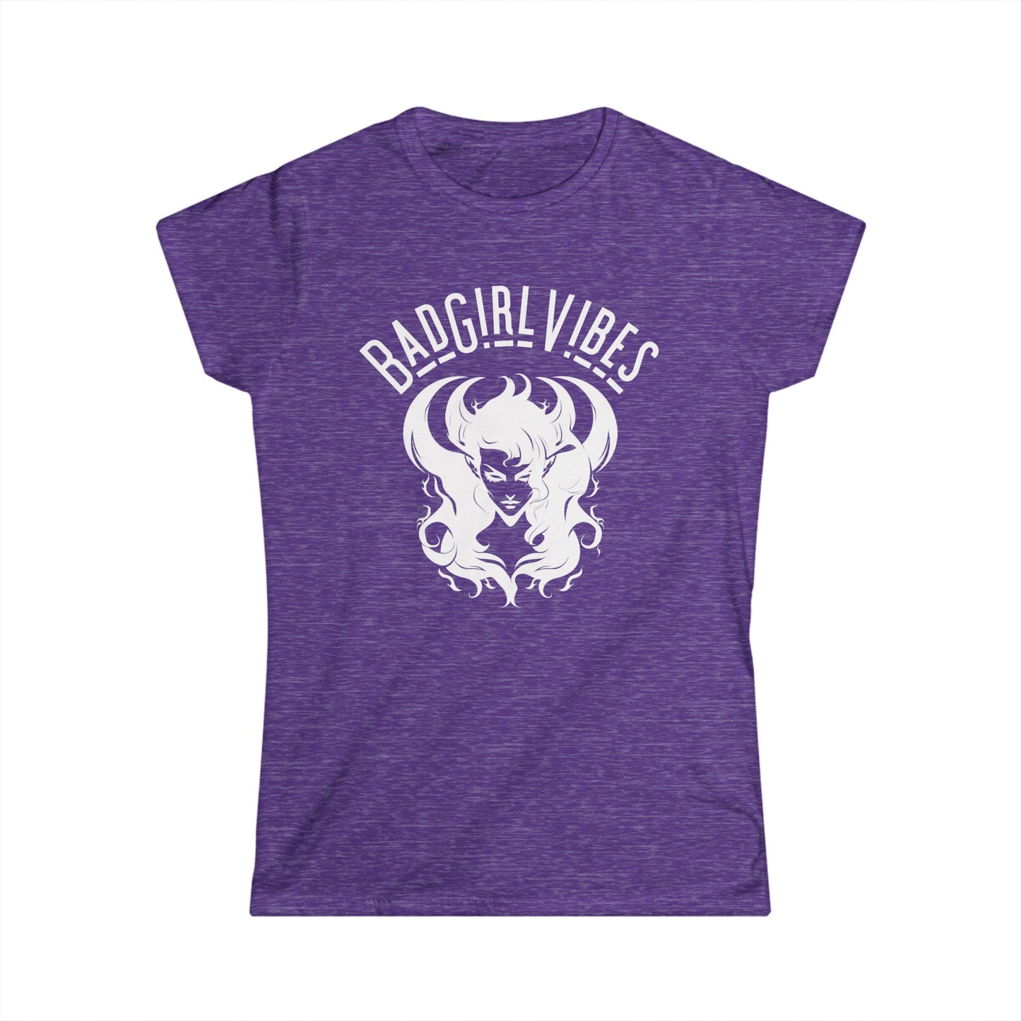 Bad Girl Vibes Women's Softstyle Tee, Trendy Graphic Tee, Casual Wear, Gift for Her, Birthday Gift, Fashion Statement Tee