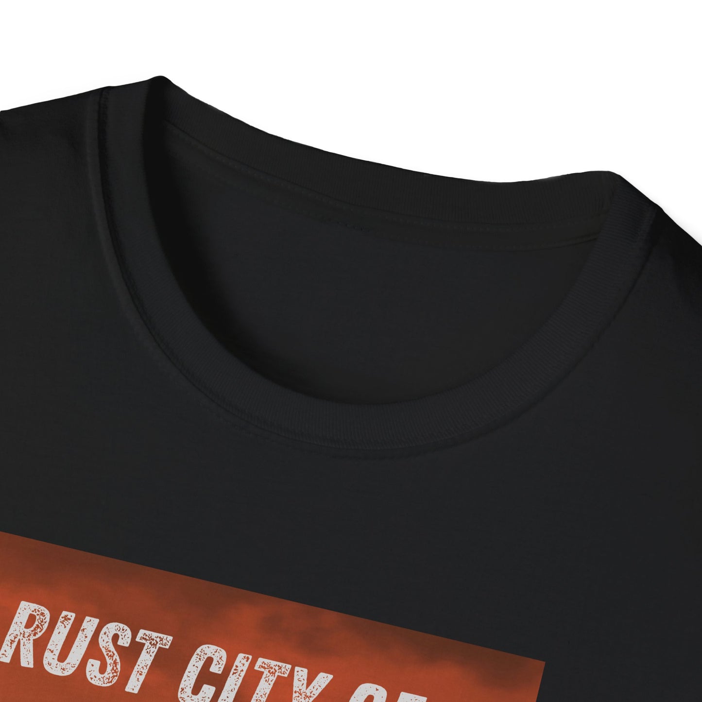 Rust City Gear Unisex Softstyle T-Shirt - Urban Fashion Tee, Casual Wear, Gift for City Lovers, Streetwear, Graphic Tee