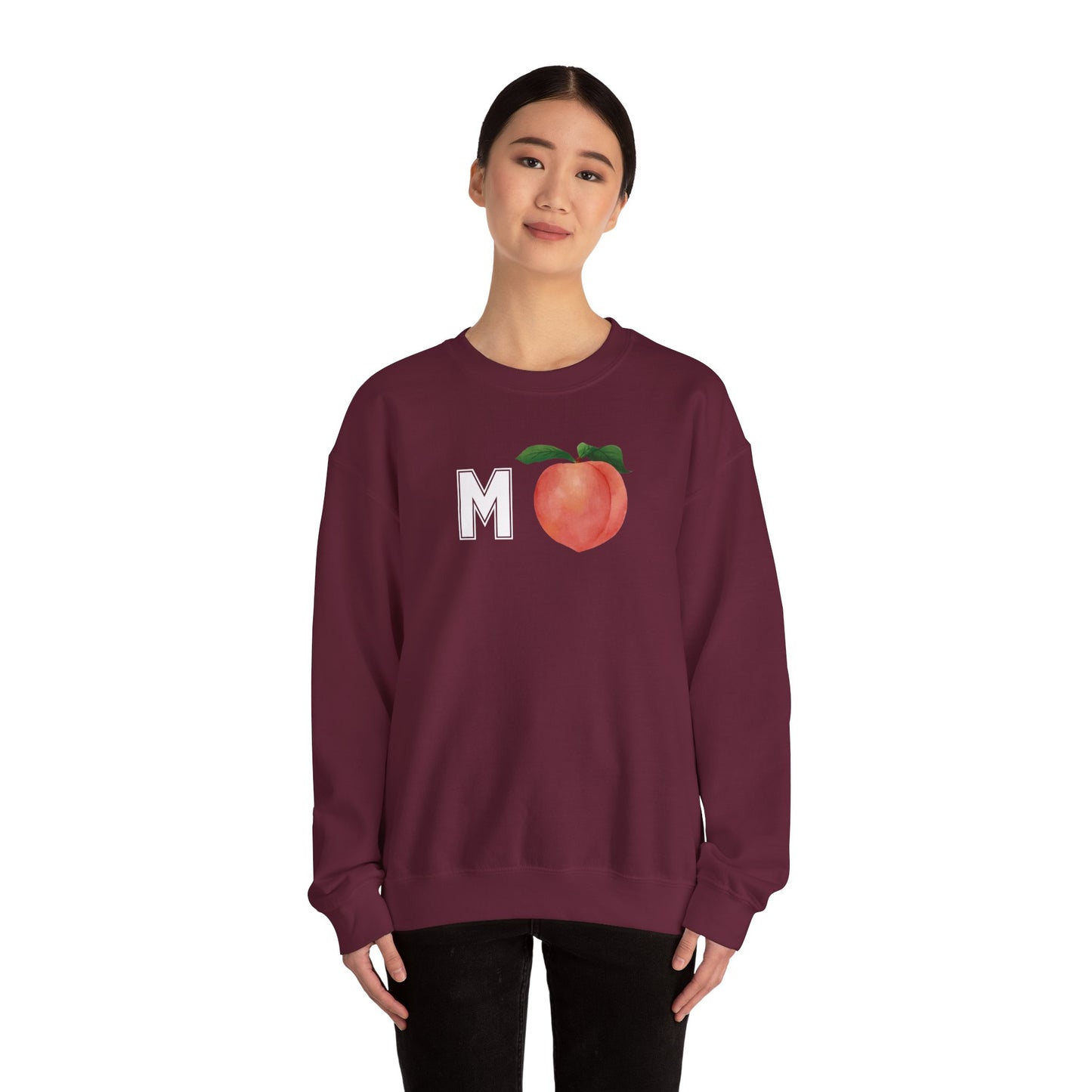 Impeach Unisex Crewneck Sweatshirt, Cozy Graphic Sweatshirt, Comfortable Layer, Gift for Peach Lovers, Casual Fall Apparel