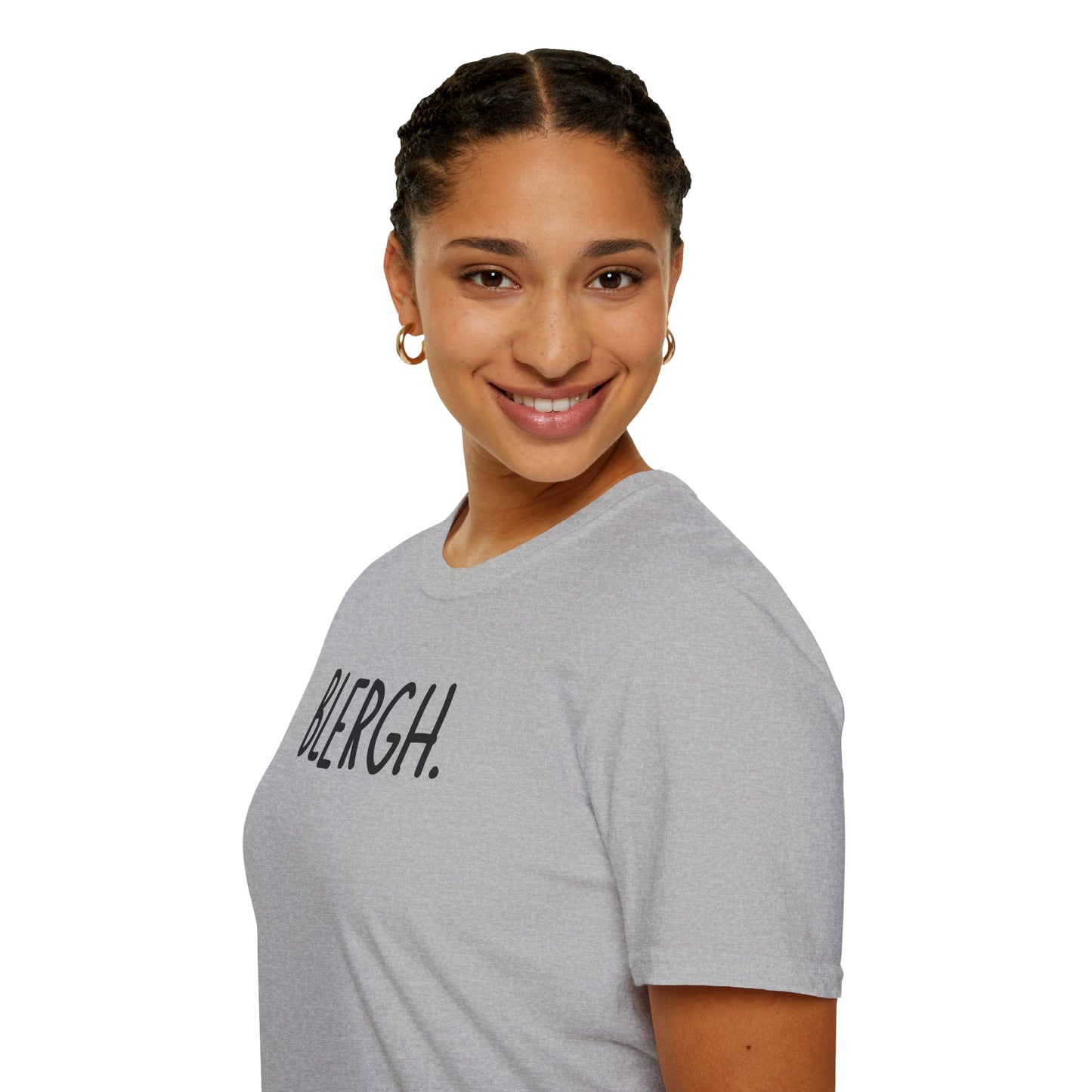 Blergh. Unisex Softstyle T-Shirt - Casual Wear, Funny T-Shirt, Gift for Friends, Relaxed Fit, Everyday Comfort