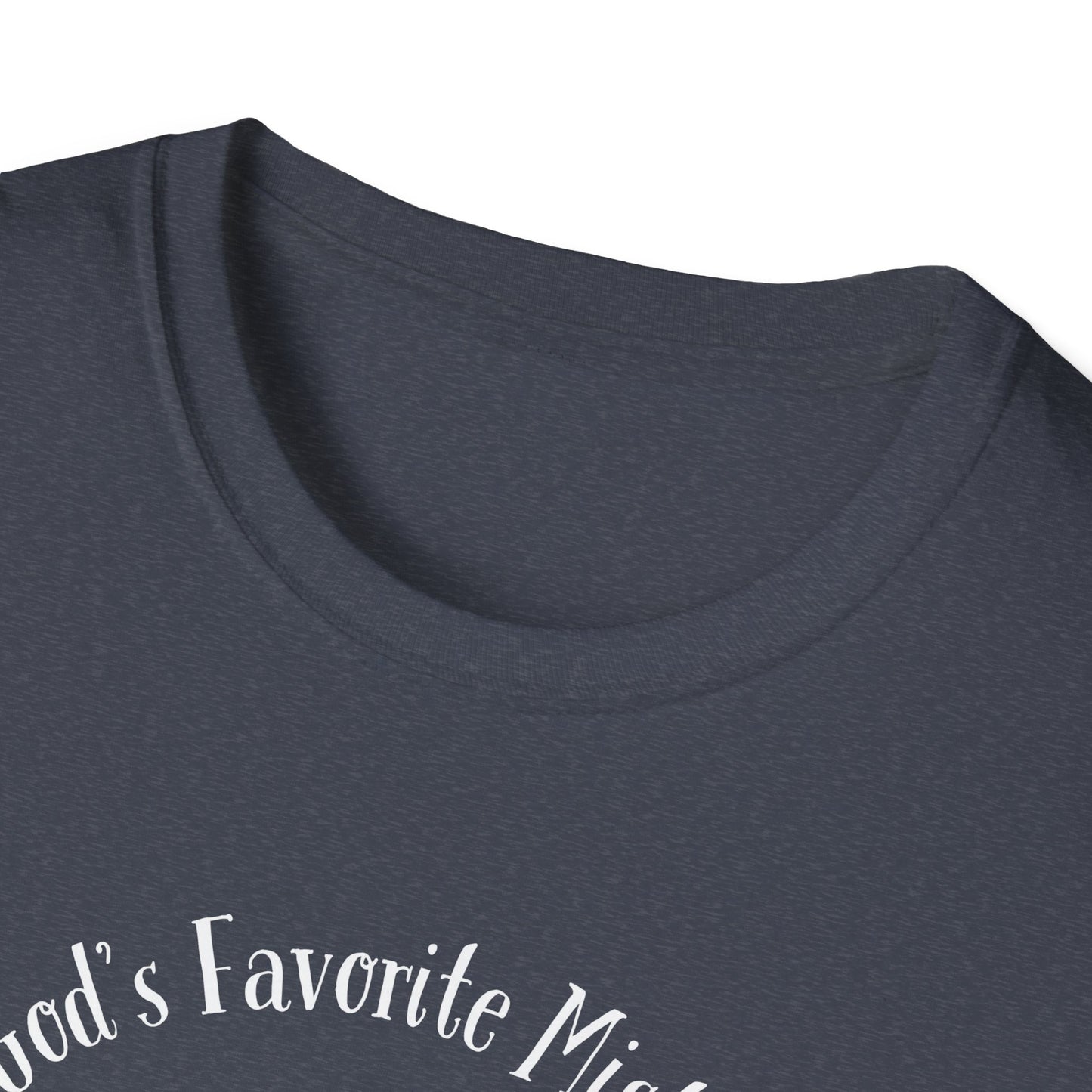 God's Favorite Mistake Unisex Softstyle T-Shirt, Father's Day Gift, Funny Dad Shirt, Casual Tee, Gift for Dads