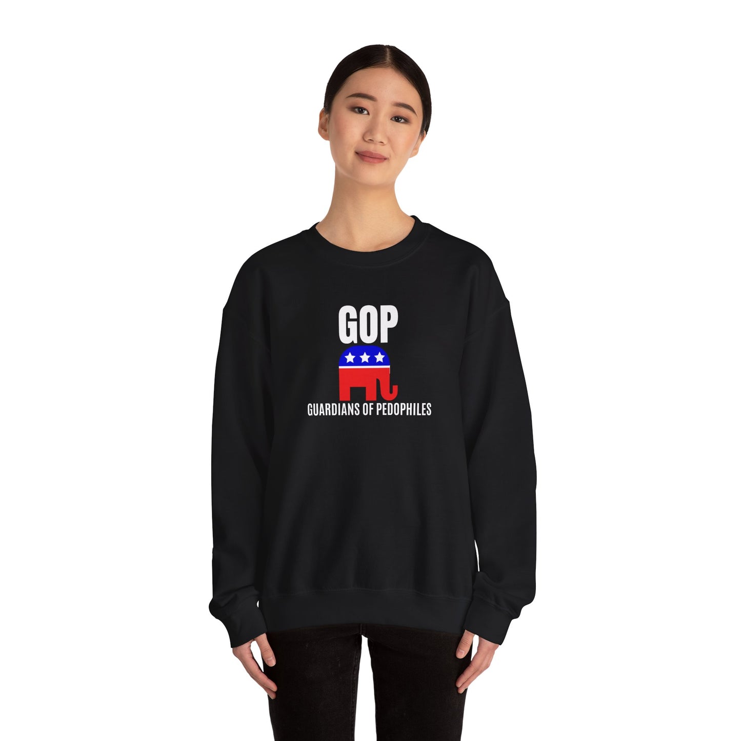 GOP Pedo Crewneck Sweatshirt - Protest Apparel, Funny Sweatshirt, Gift for Activists, Casual Wear, Unisex Clothing
