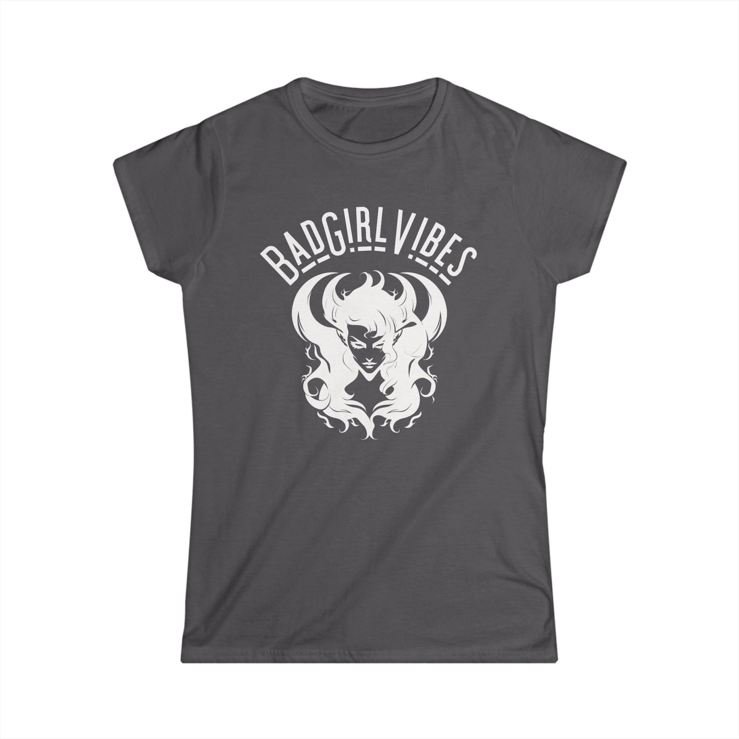 Bad Girl Vibes Women's Softstyle Tee, Trendy Graphic Tee, Casual Wear, Gift for Her, Birthday Gift, Fashion Statement Tee