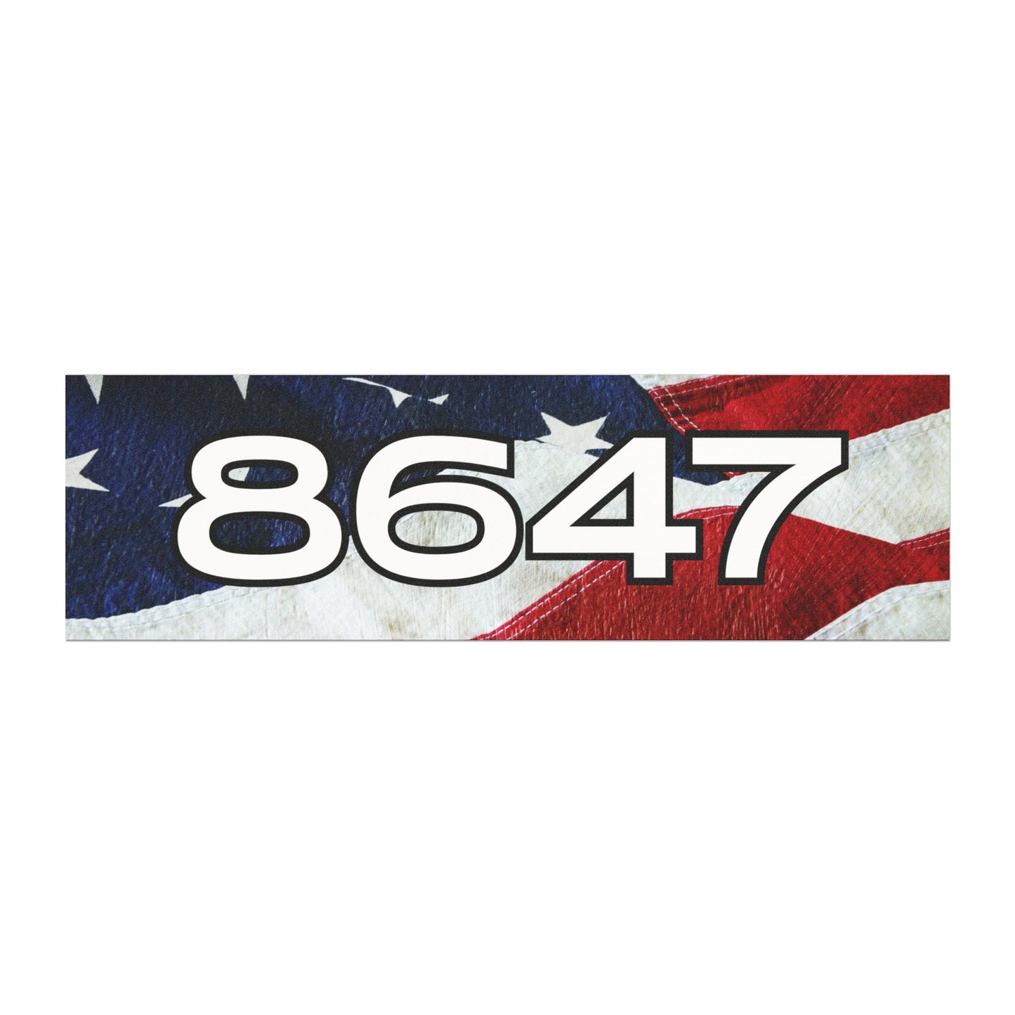 8647 Car Magnet - USA Flag Demand Removal of President