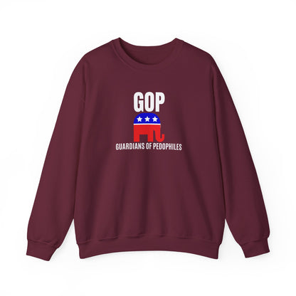 GOP Pedo Crewneck Sweatshirt - Protest Apparel, Funny Sweatshirt, Gift for Activists, Casual Wear, Unisex Clothing