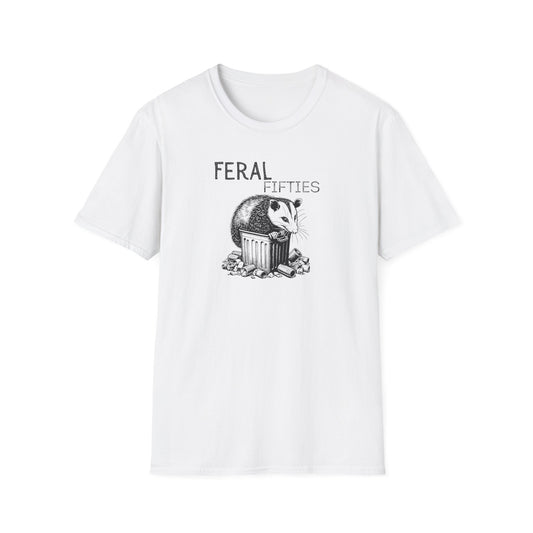 Feral Fifties T-Shirt, Unisex Softstyle Tee for Nature Lovers, Animal-themed Gift, Eco-Friendly Fashion, Casual Wear