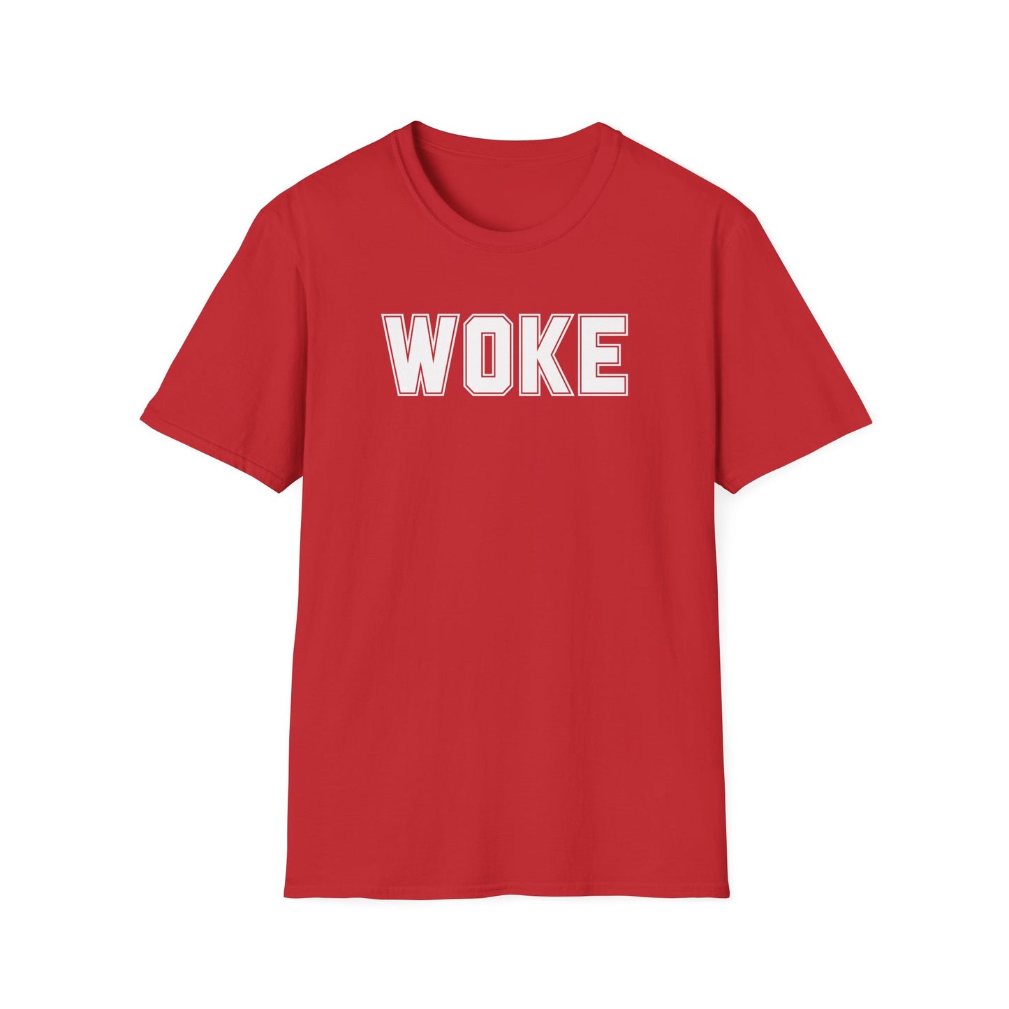 Woke Unisex Softstyle T-Shirt, Empowerment Tee, Statement Shirt, Gift for Activists, Casual Wear, Everyday Fashion
