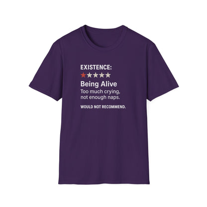 Existential Humor T-Shirt, Funny Tee, Gift for Friends, Sarcastic Quote, Casual Wear, Birthday Present