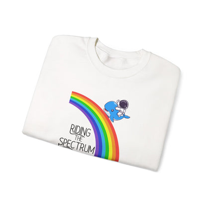 Rainbow Spectrum Crewneck Sweatshirt - Unisex Cozy Top, Gift for Autism Awareness, LGBTQ+ Pride Sweatshirt, Comfortable Everyday Wear, [...]