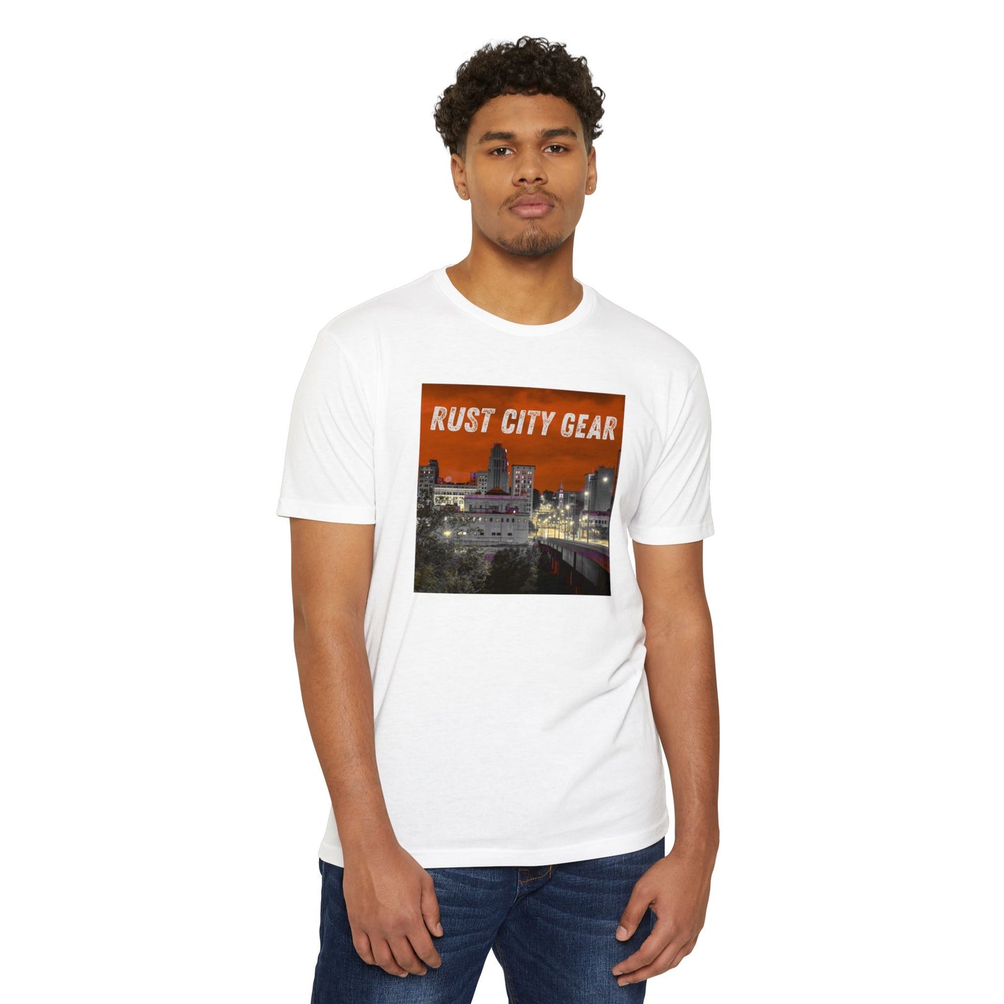 Rust City Gear T-Shirt, Unisex Graphic Tee, Urban Streetwear, City Love Shirt, Gift for Him/Her, Casual Everyday Wear