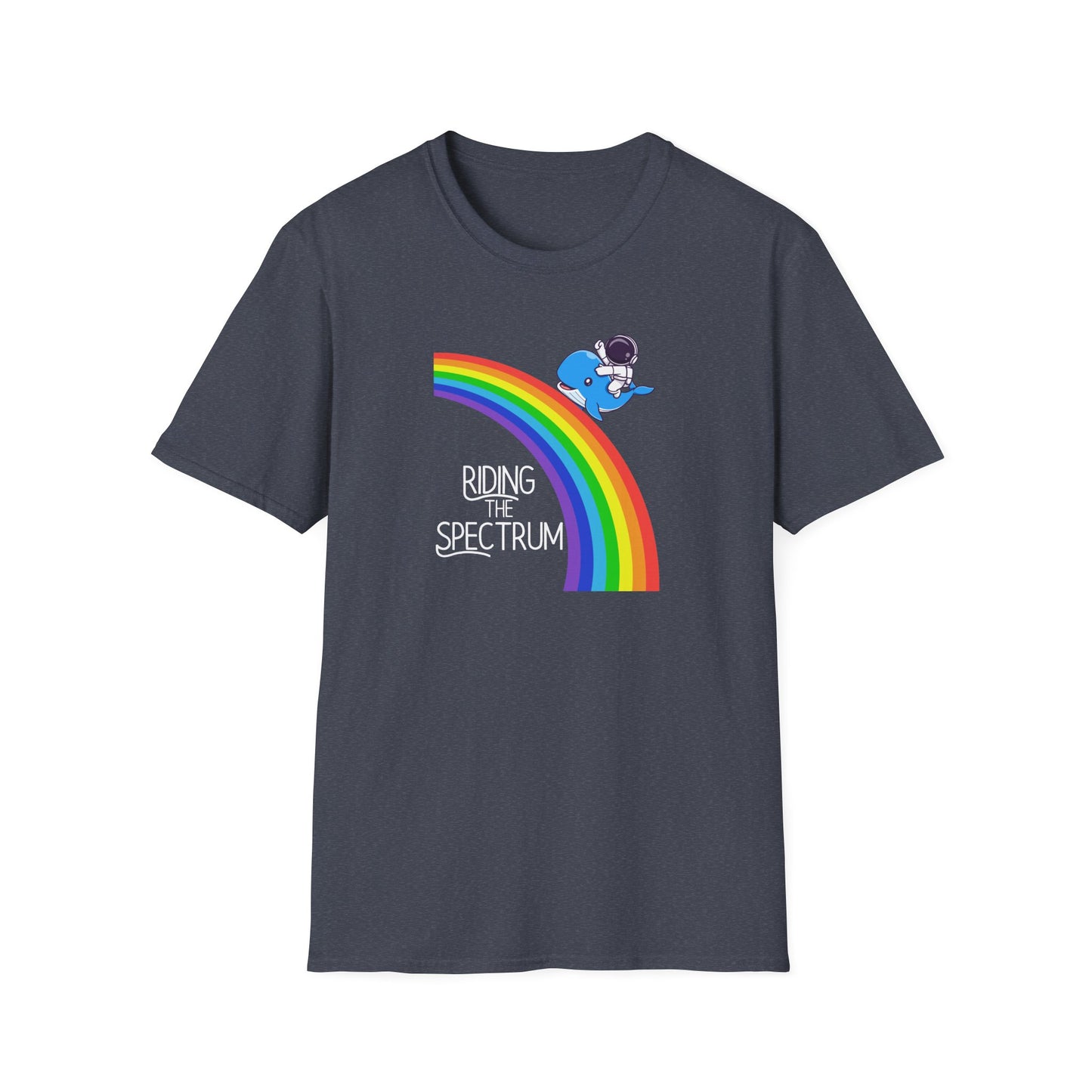 Riding the Spectrum T-Shirt - Joyful Unisex Tee for Celebrations, Gift for Friends, LGBTQ+ Pride, Positive Vibes, Casual Wear