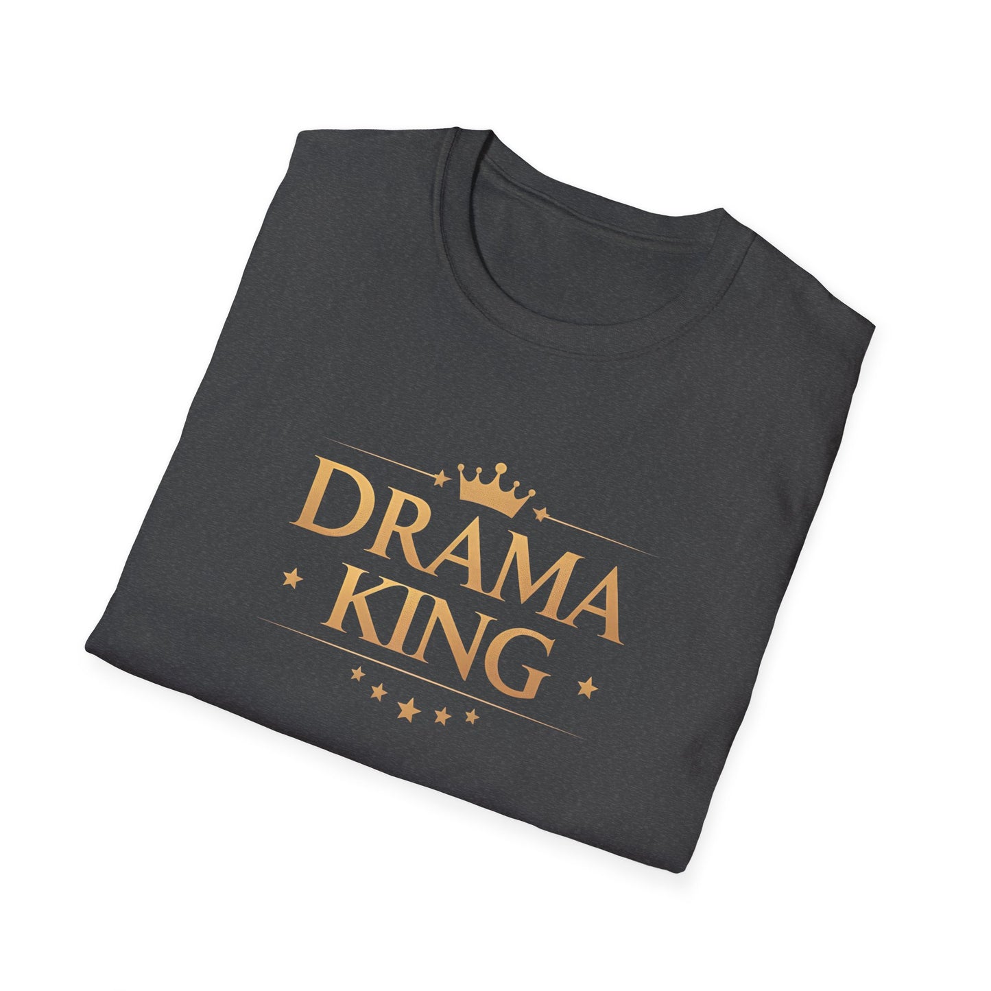 Drama King Unisex T-Shirt, Fun Gift for Theatrical Lovers, Perfect for Parties, Birthdays, Casual Wear