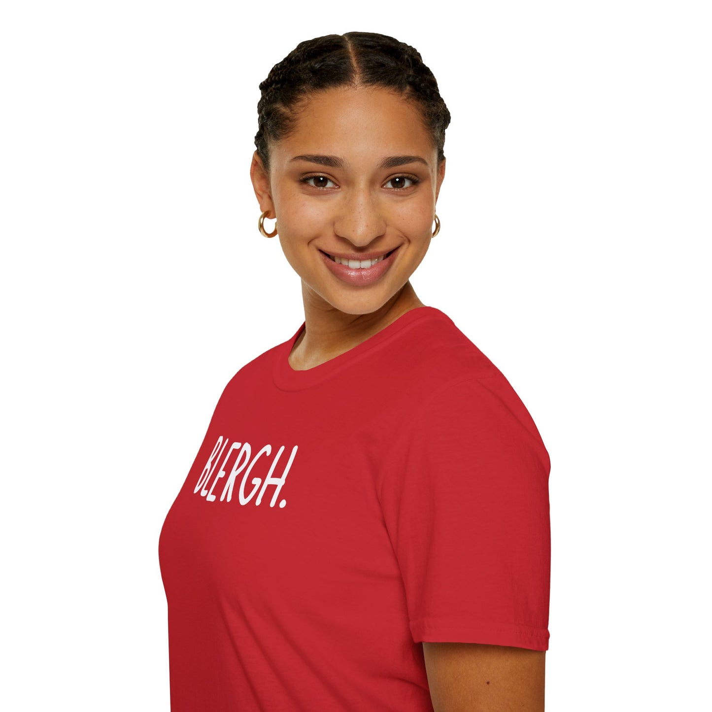 Blergh. Unisex Softstyle T-Shirt - Casual Wear, Funny T-Shirt, Gift for Friends, Relaxed Fit, Everyday Comfort